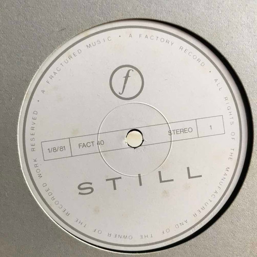 Lp Joy Division Still Importado Ingles Uk Raro Rock (Usado)