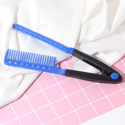 Cepillo Alisador De Pelo Tipo V, Artefacto Natural Y Esponjo