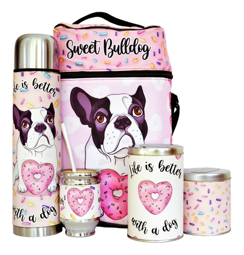 Imagen 1 de 6 de Juego De Mate Equipo De Mate Completo Bulldog Sweet Set Mate