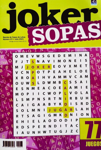 Sopas De Letras Joker N° 23 - 77 Juegos