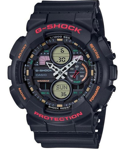 Relógio Masculino Casio G-shock Ga-140-1a4dr Correia Preto