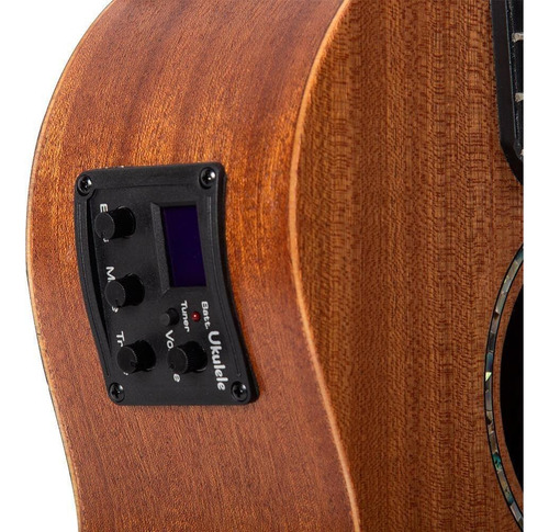 Guitalele eléctrico Kalani Kal Sg14 Maori Sapele con bolsa