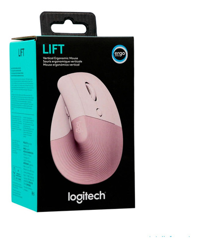 Mouse Logitech Lift Vertical Wireless/bt Rose (910-006472)