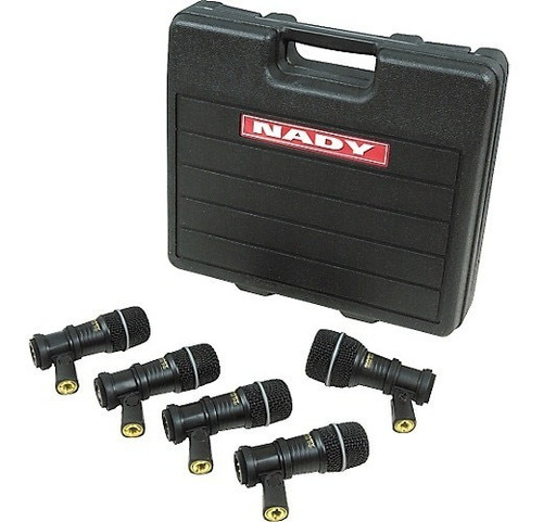 Micrófonos Nady Drum Mic Dmk-5 Kit Para Bateria Acustica