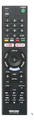 Control Para Sony Rmt-tx300u Netflix Youtube Generico