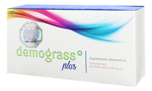 4 Cajas De Demograss Plus En Blíster De 30 Cápsulas C/u 45 G - Sin Sabor