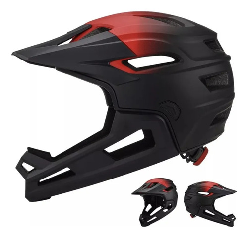 Casco de bmx Jutang cascos para bicicleta Casco mtb fox color rojo