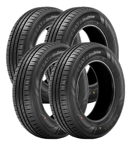 Jogo 4 Pneus Ceat Aro 14 Ecodrive 175/65r14 82t