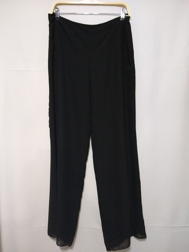 Pantalon Palazzo Fiesta Gasa Doble Lisos Talles Grandes