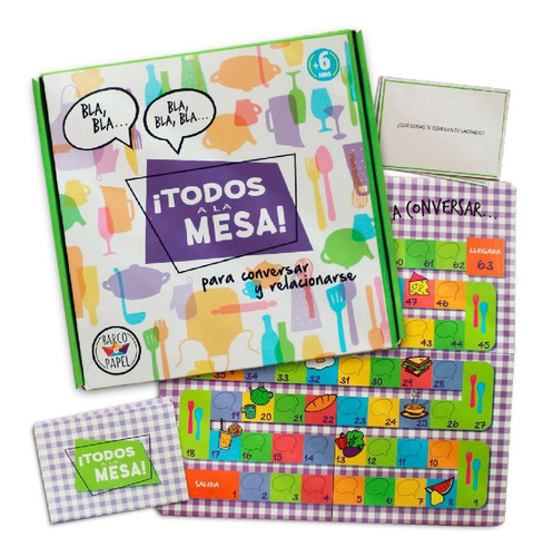 Imagen 4 de 9 de Juego De Mesa Infantil Didáctico ¡TodosA La Mesa! De Barco de Papel Para Conversar y Relacionarse