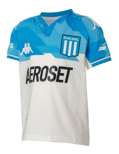 Camiseta Racing Kappa Niño Suplente Original