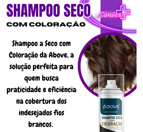 Shampoo A Seco Com Coloração Above 4 Variação De Cor 150ml