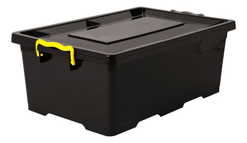 Caja Organizadora Apilable Plástica Con Ruedas 62x40x25 40lt