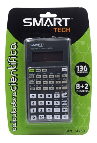 Calculadora Cientifica 136 Funciones 8+2 Digitos Smart Tech