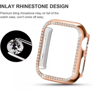 Case Protector Bling Diamante Para Apple Watch 38 40 42 44mm