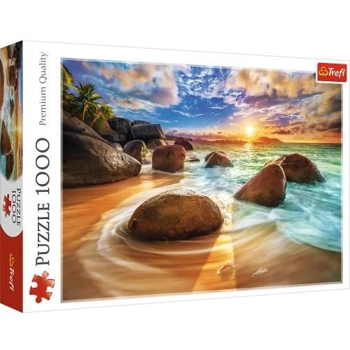 Trafl Rojo 1000 Piezas Puzzle - Playa Samudra, Gw2sy