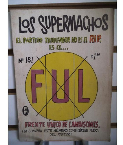Comic Los Supermachos 181 Editorial Posada Vintage 