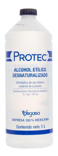 Alcohol Etílico Desnaturalizado 1l - Protec