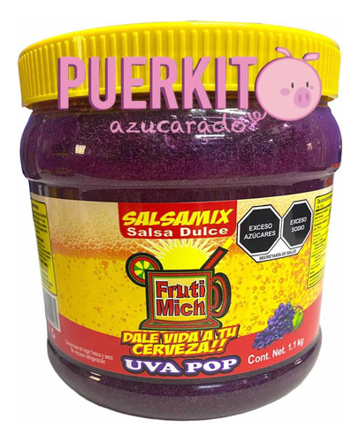 Salsa Para Escarchar Sabor Uva Pop Michelada Frutimich 1.1kg