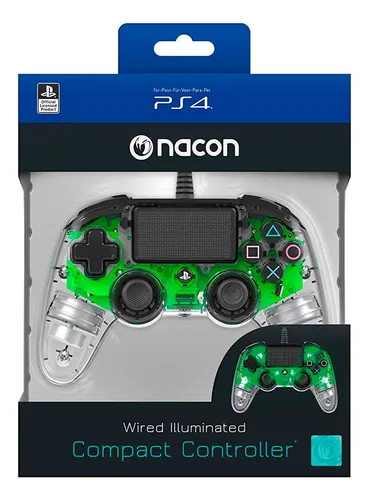 comprar Mando Ps4 Nacon Controller Wired Illuminated Compact Green