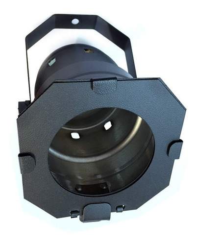 Kit 15 Unidades Canhão Refletor Par 38 Preto Porta-gelatina