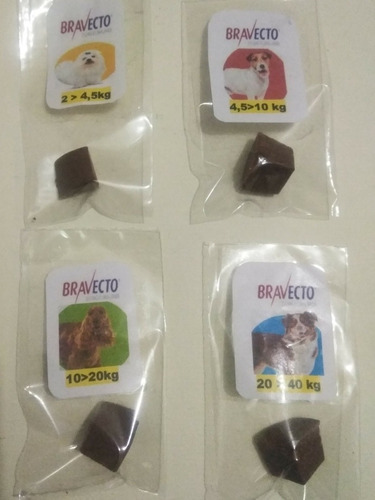 Tableta Masticable Para Perros Grandes Bravecto De 4.5-10kg