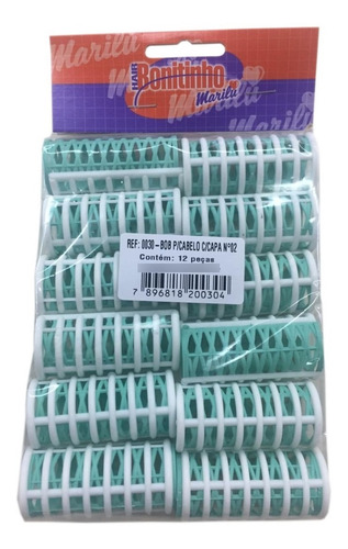 Formador De Cachos Bobs Para Cabelo Numero 2 - 12 Unidades