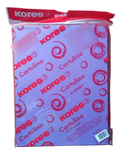 Cartulina Tamaño Carta Color Violeta Marca Kores (paqx 50)