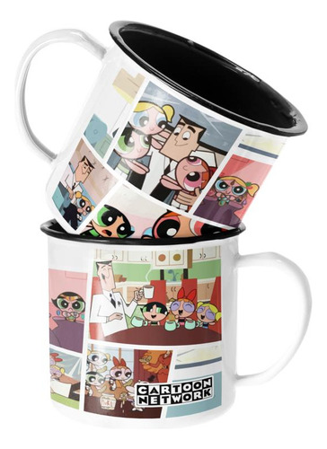 Taza Enlozada Lechera Cartoon Network Chicas Superpoderosas