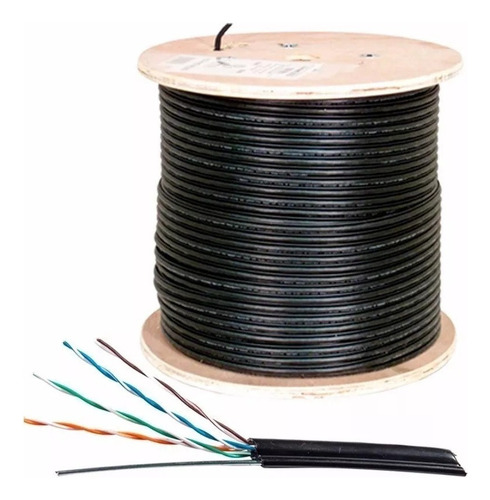 Cable Utp Cat 5e 4x2x24 Awg Con Tensor X Metro