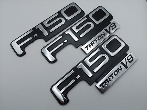 Emblemas F150 V8 Triton Laterales Y Batea Del 97 Al 04 Cromo