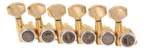 Tarraxas Magnum Lock Gotoh Gold Lock para guitarra de 6 líneas