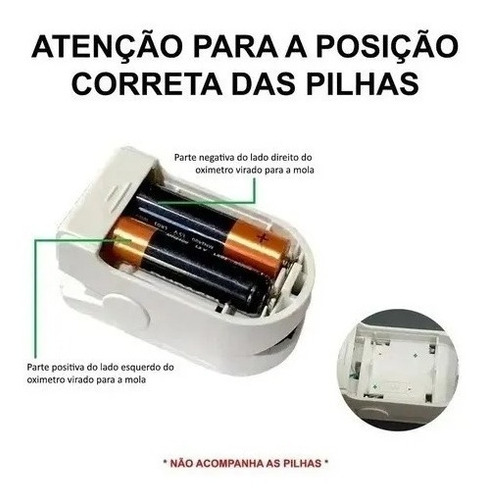 Imagem 5 de 6 de Oximetro Digital De Dedo Medidor De Saturação De Oxigênio