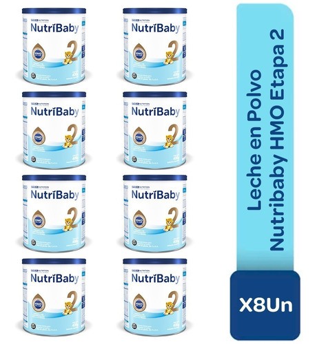 Leche En Polvo Nutribaby Hmo Etapa 2 En Lata 8x400g