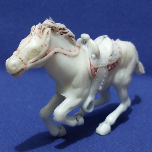 Figura Caballo Blanco Viejo Oeste Galopando Marx Toys (Usado)