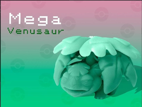 Mega Venusaur 12cm De Largo Impresion 3d