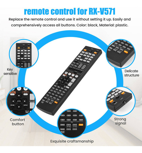 Mando A Distancia Para Yamaha Rx-v375 Rx-v467 Rx-v565 Rx-v56