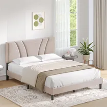 Comprar Base De Cama Queen Con Cabecero, Marco De Cama Tamaño Queen 