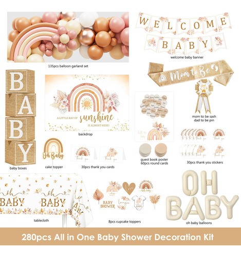 Decoraciones Bohemio Para Baby Shower En Hycsanbao Un Pequeñ