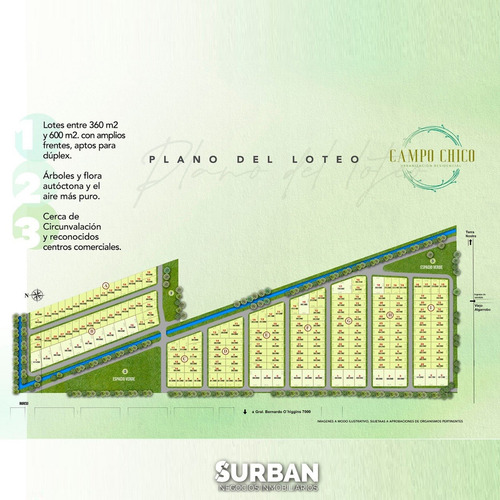 Imagen 5 de 9 de Lotes A La Venta 360 Y 600mts2 Urbanizacion Campo Chico Zona Sur Camino San Carlos