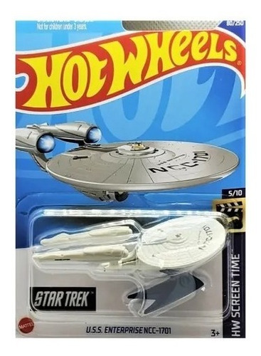 Hot Wheels U.ss Enterprise Ncc 1701 Star Trek Hw Screen Time