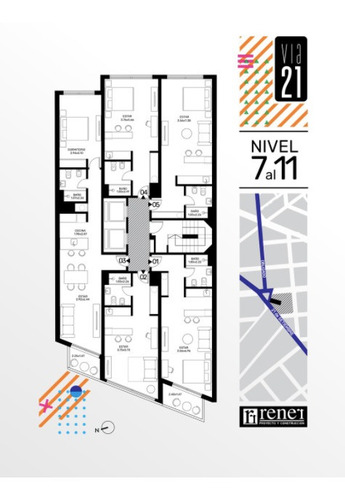 Imagen 8 de 11 de Venta Apartamento Monoambiente Pocitos Edificio Via 21