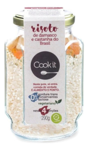 Risoto De Damasco E Castanha Do Brasil Cook It 290g