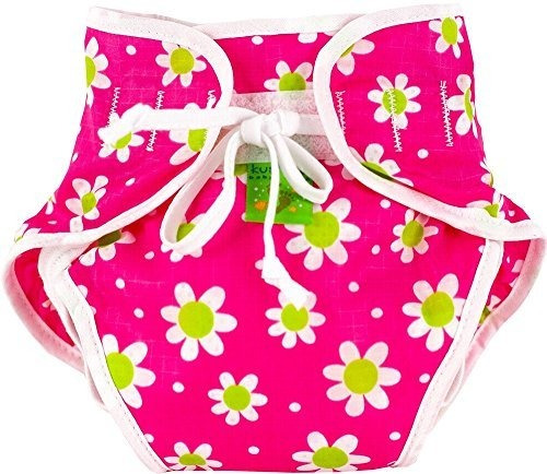 Kushies Swim Pañal, Fucsia De La Margarita Impresión, Grande