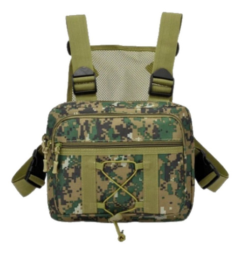 Pechera Tipo Militar Tactica - Morral Multifuncion - Running