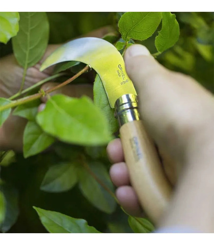 Cuchillo Opinel de Jardin N°10 para Podar y Hacer Injertos Color Crema Hecho en Francia