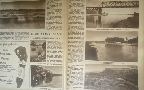 Vintage El Día N° 1453 Río Santa Lucía, Laforgue 1960 (Usado)