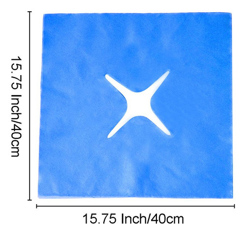 100 Almohadas Desechables Para Cama Con Agujeros. Azul D