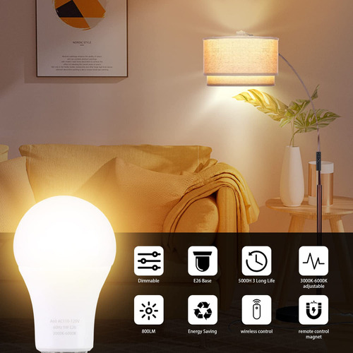 Focos Led Con Control Remoto 1100lm 12w Focos Led Regulable