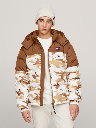 Parka Camo Alaska Acolchada Hombre Tommy Hilfiger Beige